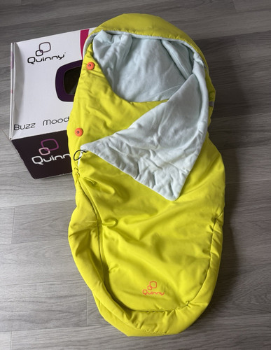 Quinny footmuff yellow grey - footmuff, yellow/grey